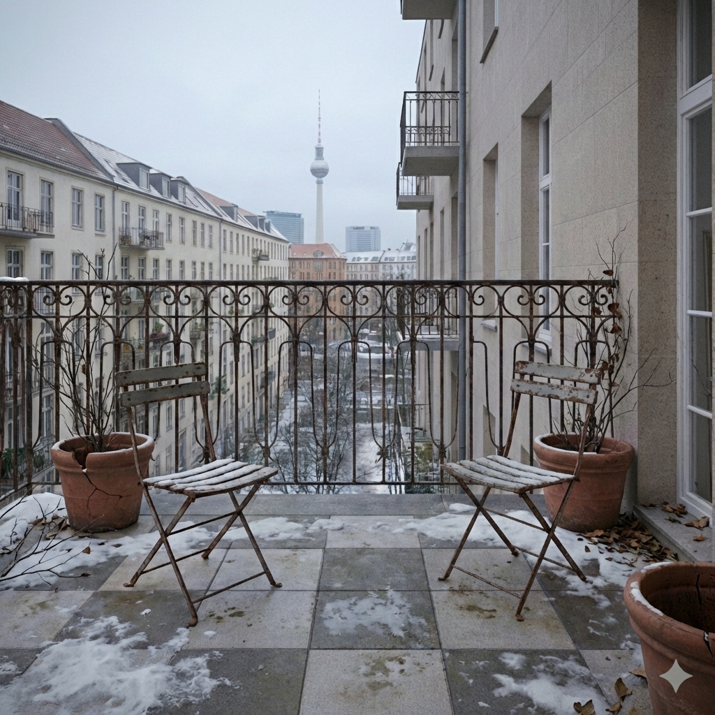 Vorher: Grauer Balkon → Dating Spot